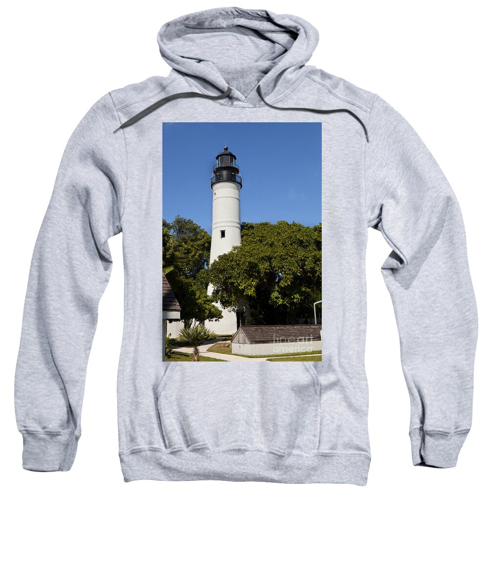 America Sweatshirt featuring the photograph Key West Lighthouse in Florida by Anthony Totah