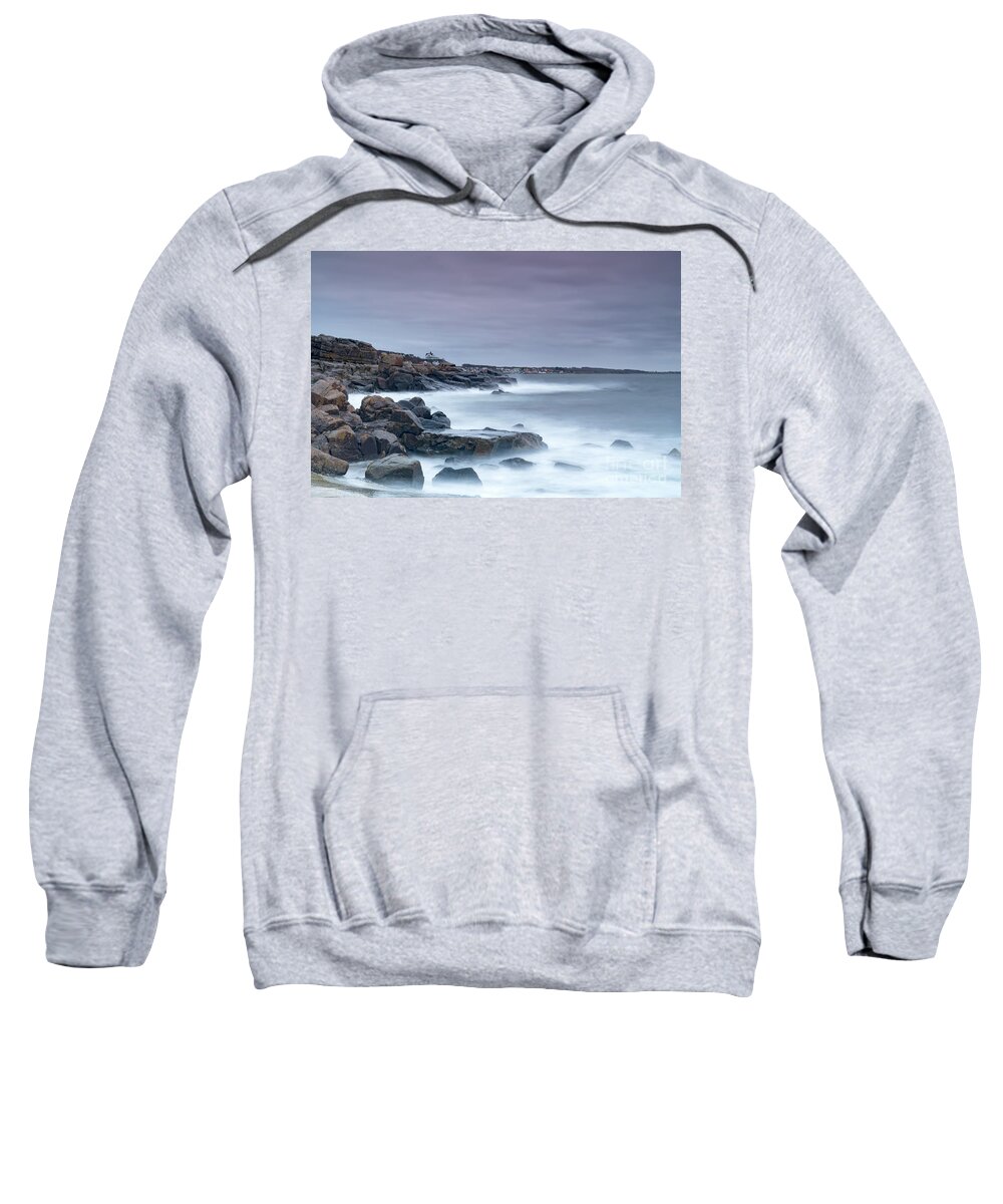 Long Sweatshirt featuring the photograph Kullaberg Coastal Region by Antony McAulay