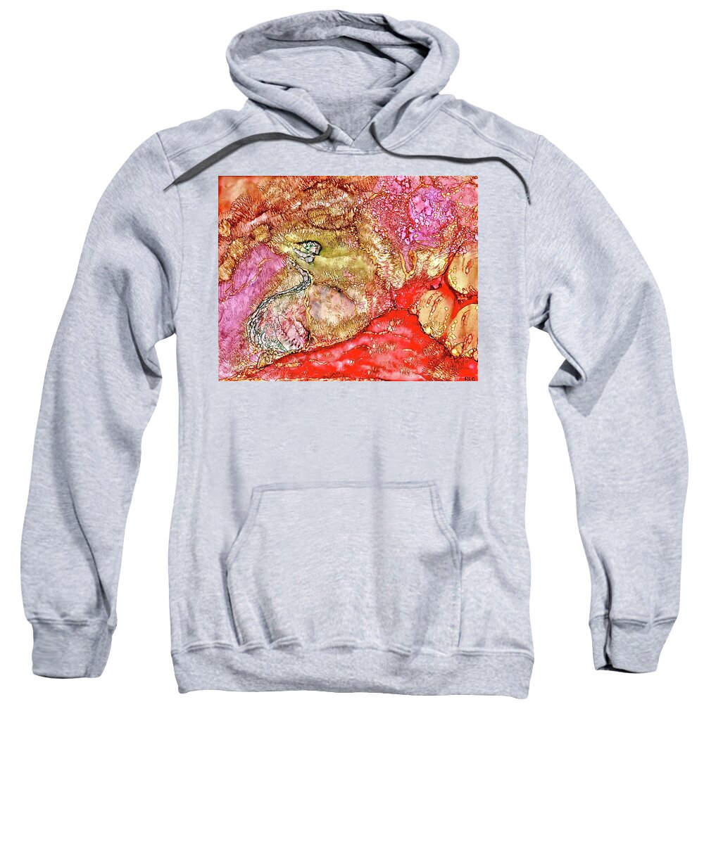 Kyoto Spring Sweatshirt featuring the painting Kyoto Spring by Bellesouth Studio