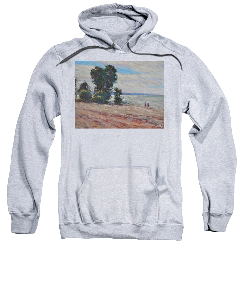 Nature Sweatshirt featuring the painting Labor Day Weekend by Michael Camp