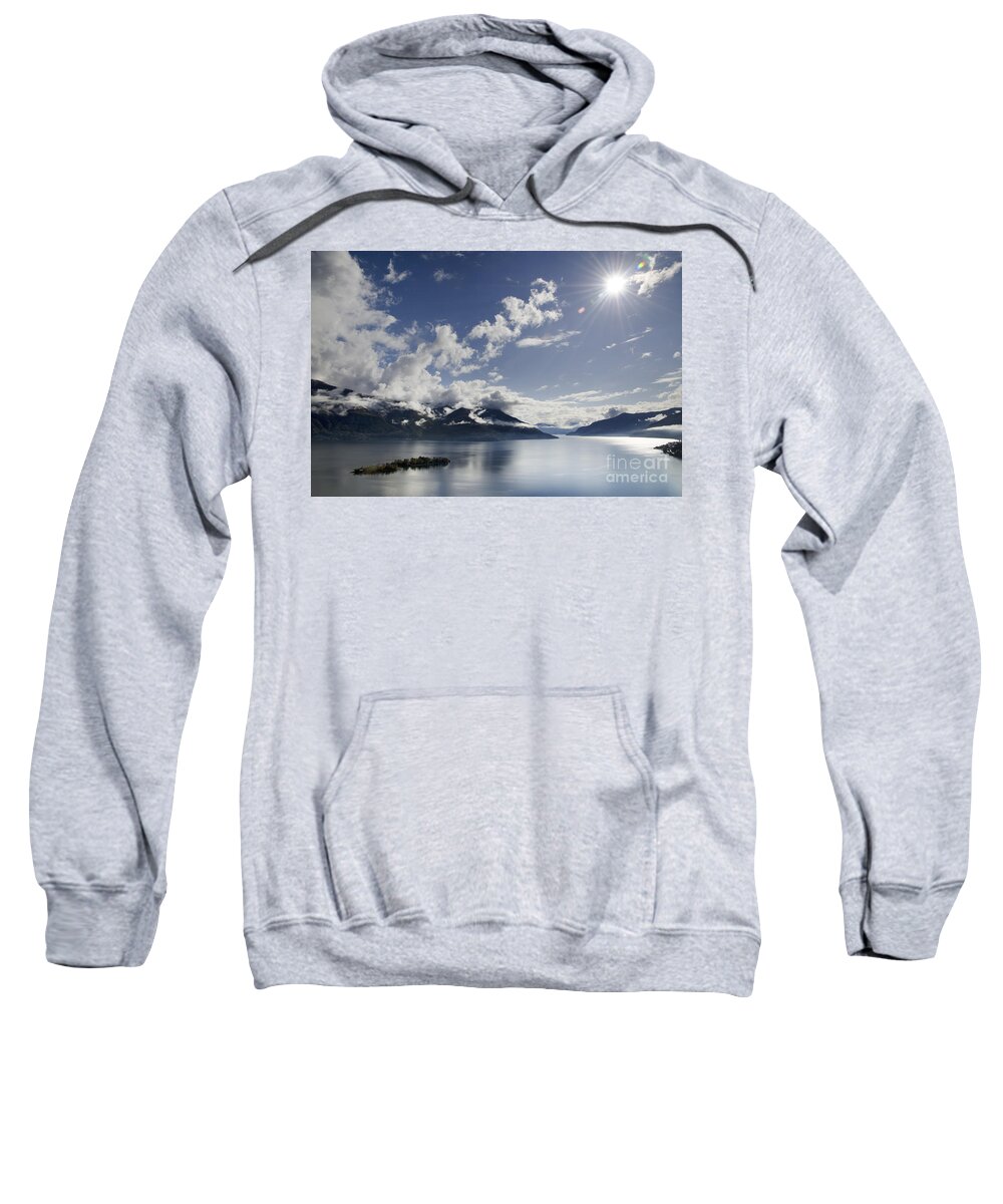 Lake Sweatshirt featuring the photograph Lake with islands by Mats Silvan