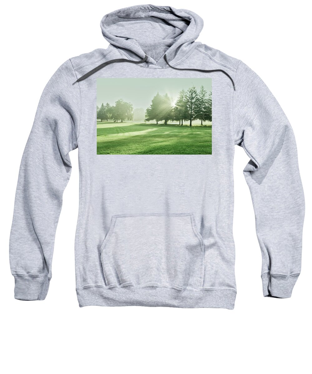 Victoria Park East Golf Course Sweatshirt featuring the photograph Landscape by Nick Mares