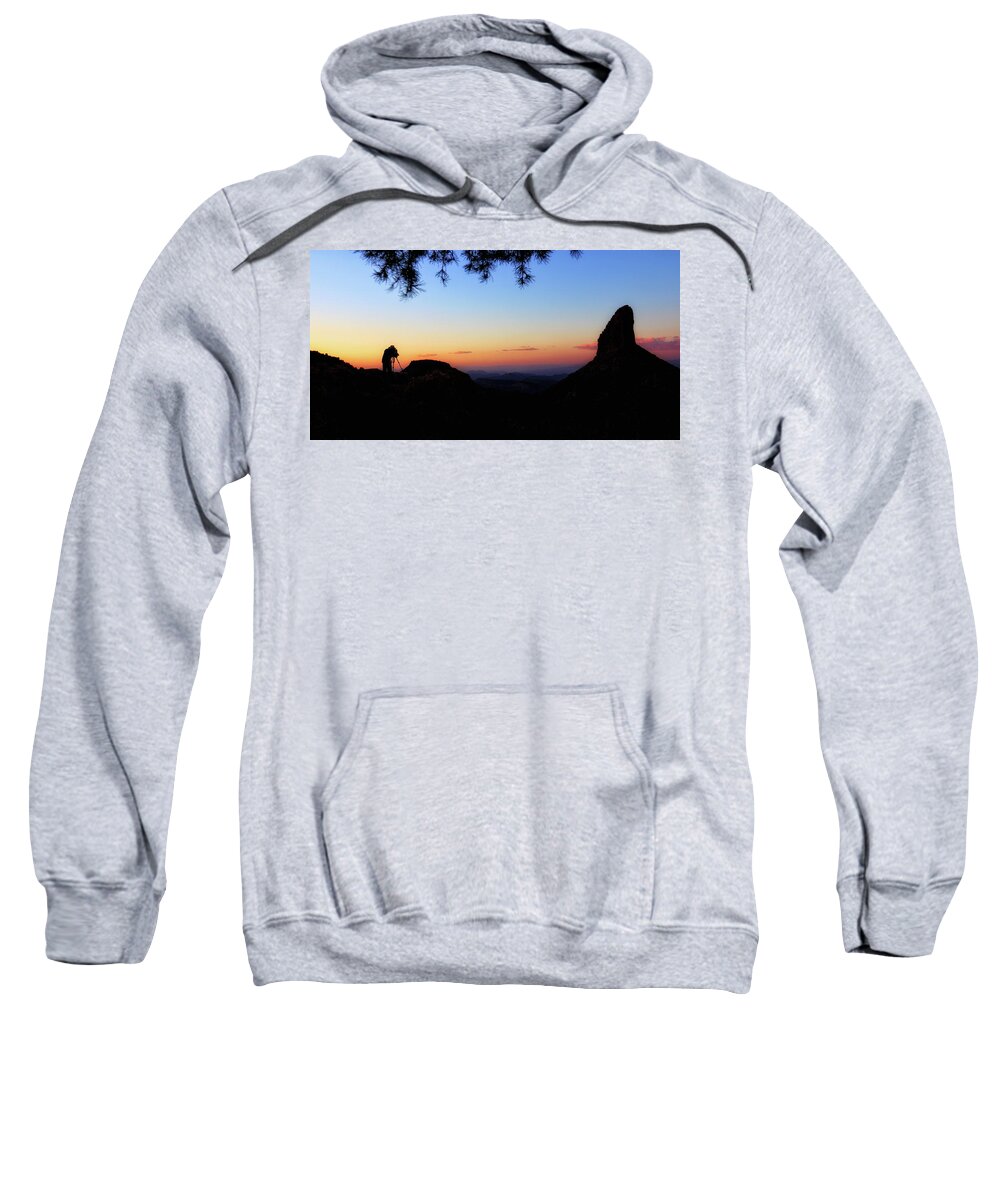 Sunset Sweatshirt featuring the photograph Last Light by Hans Brakob