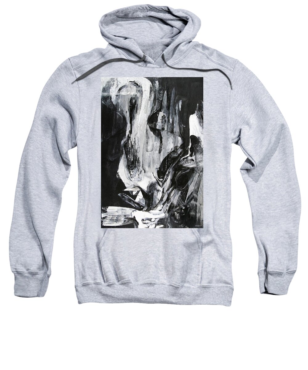 Last Sweatshirt featuring the painting Last to Follow by Jeff Klena