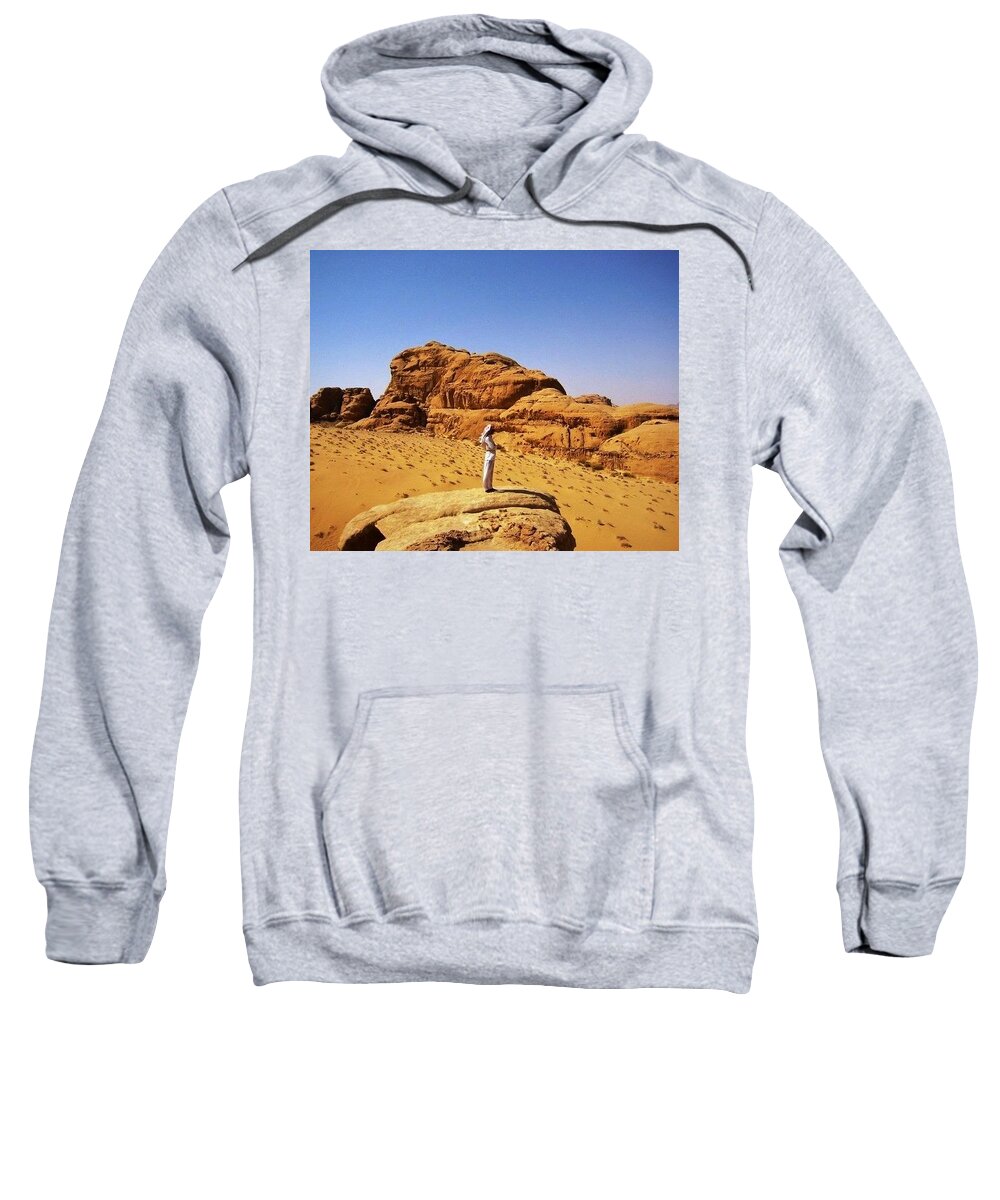Lawrence Of Arabia Sweatshirt featuring the photograph Lawrence by Mark Mitchell