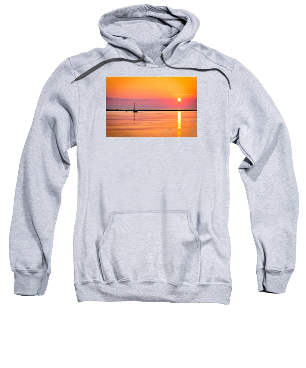 Sunrise Sweatshirt featuring the photograph LBI Dawn by Mark Rogers