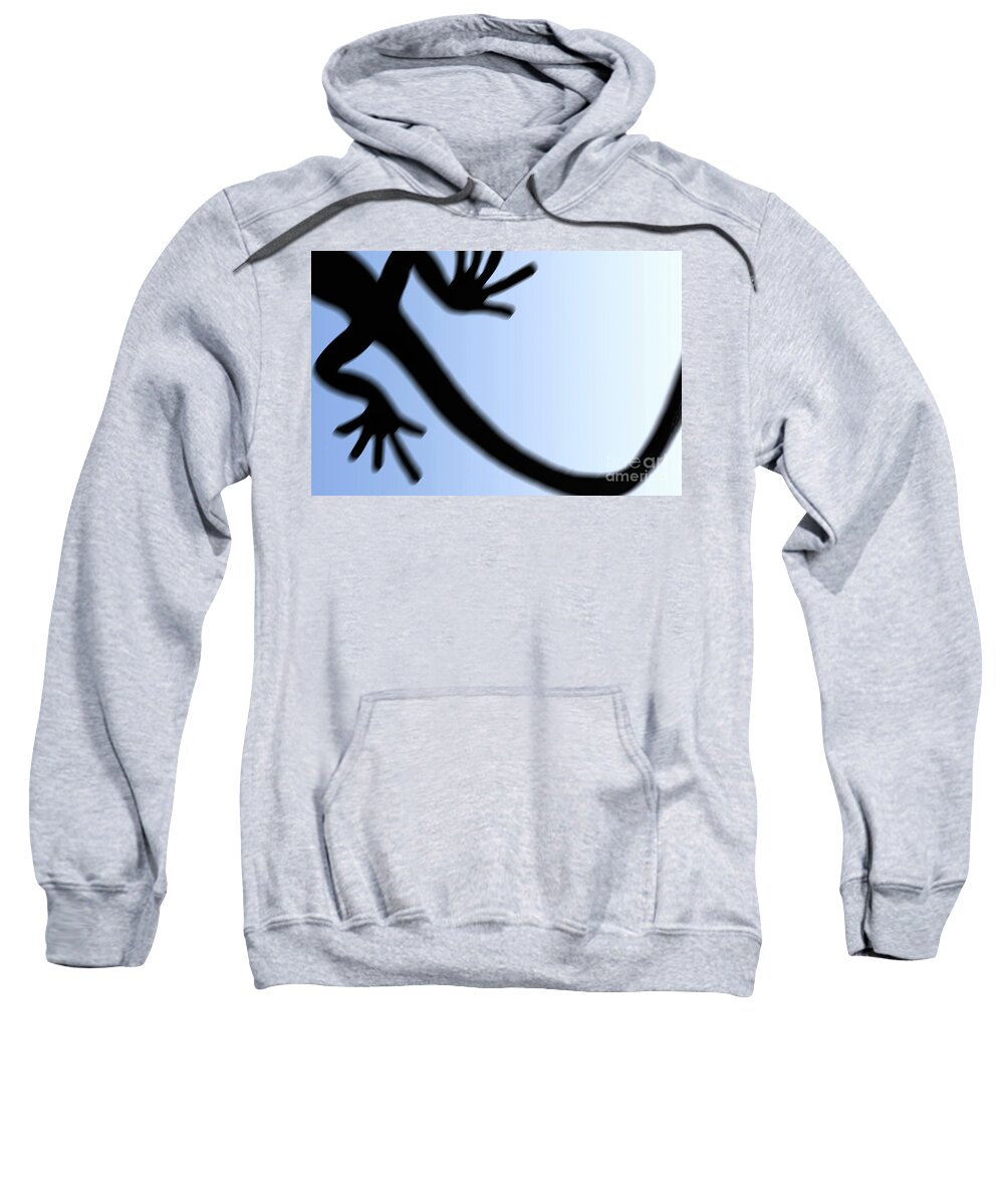 Abstract Sweatshirt featuring the photograph Leaping Lizard by Dan Holm