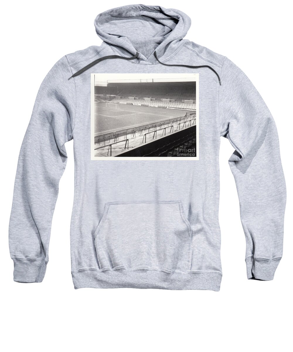 Leeds United Sweatshirt featuring the photograph Leeds - Elland Road - The Kop 2 - 1970 by Legendary Football Grounds