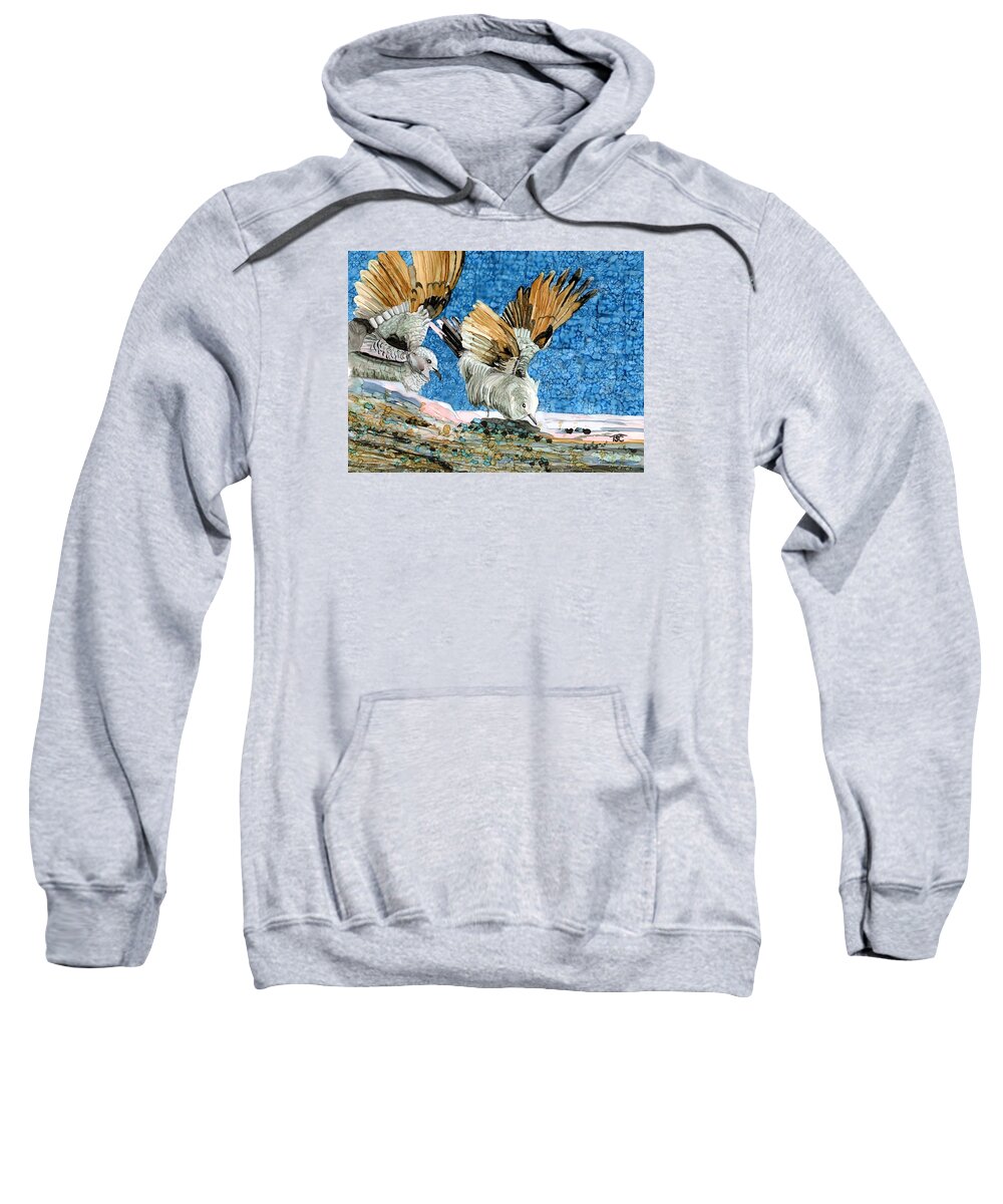 Dove Sweatshirt featuring the painting Let There Be Peace on Earth by Tammy Crawford