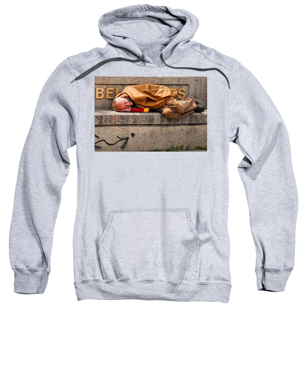 Street Life Sweatshirt featuring the photograph Life on the Street by Andrea Kollo