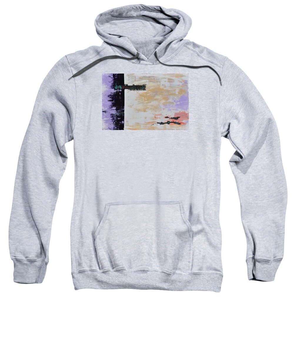 Acrylics Sweatshirt featuring the painting Light of Dawn by Eduard Meinema