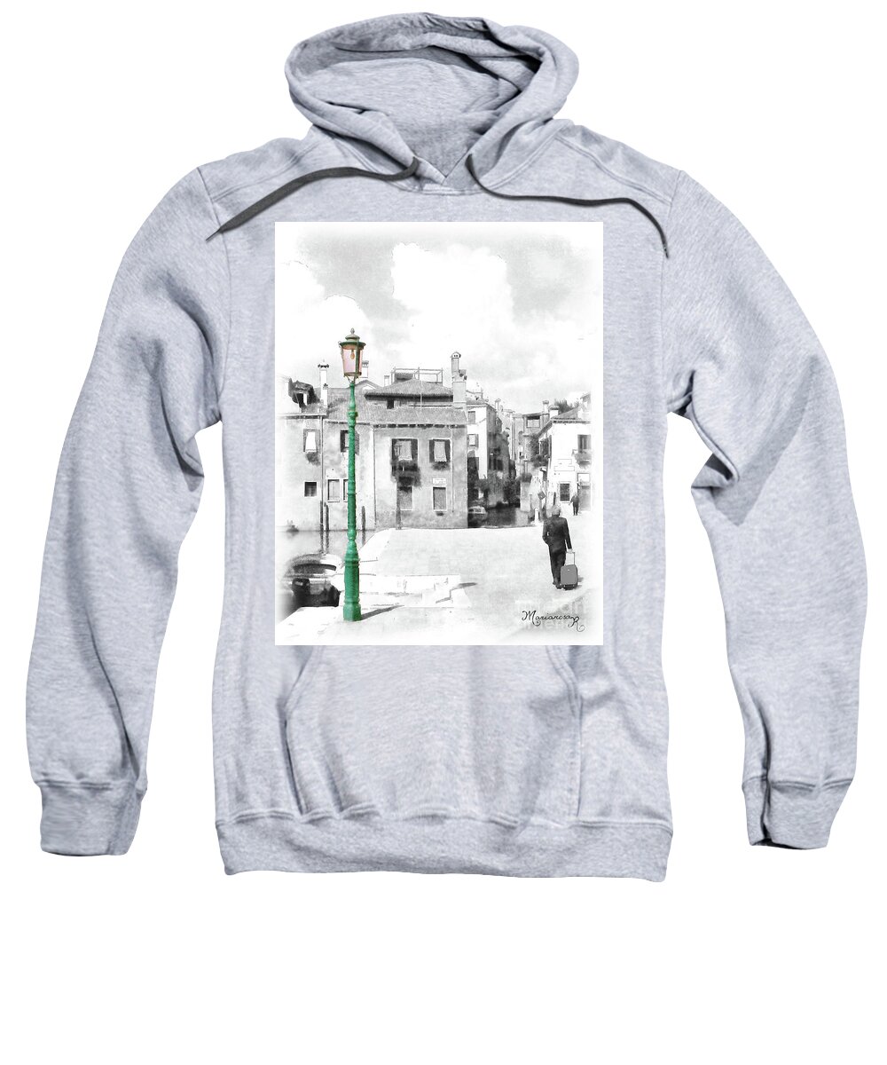 Selective Color Sweatshirt featuring the photograph Lighting the Way by Mariarosa Rockefeller