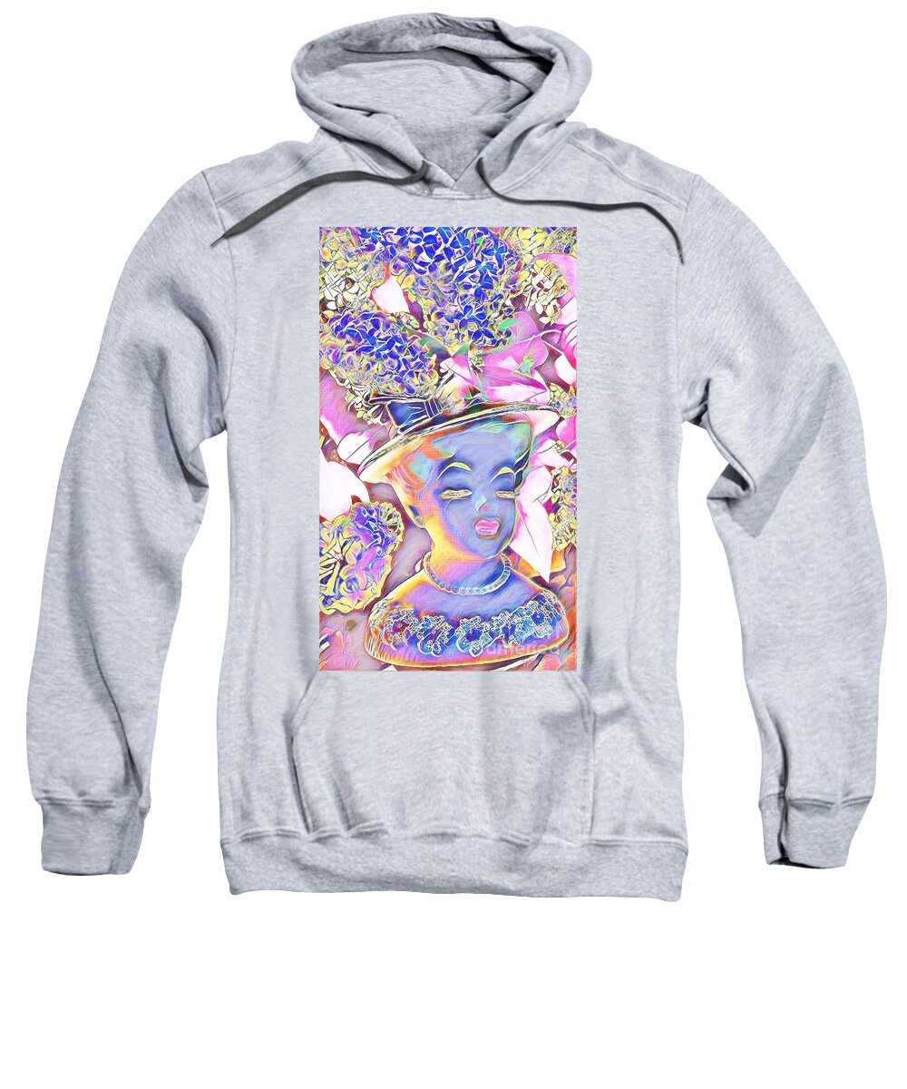  Sweatshirt featuring the photograph Lilac by Karen Newell