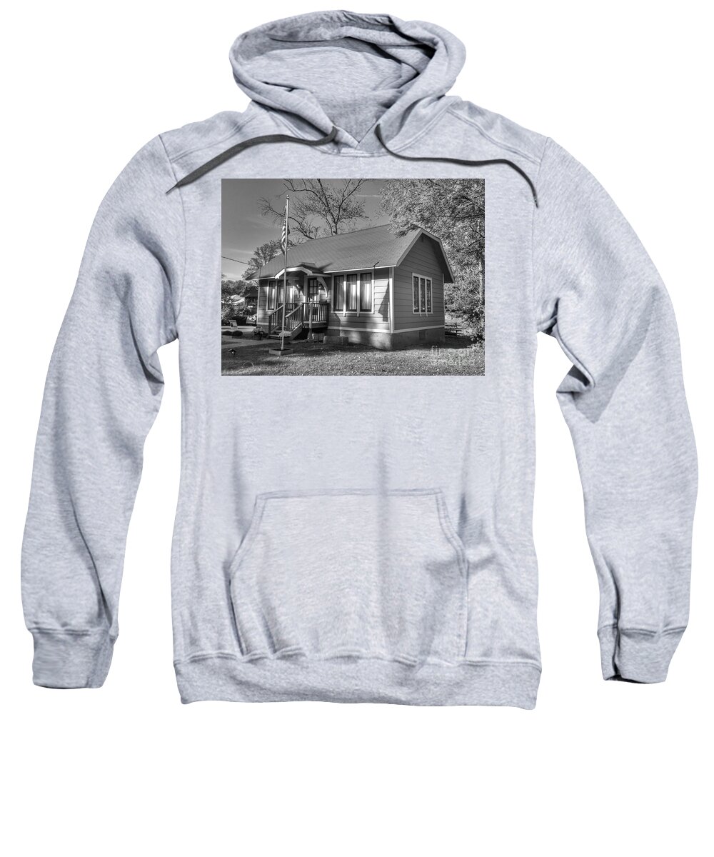 Lincoln Park Sweatshirt featuring the photograph Lincoln Park Old Library by Christopher Lotito