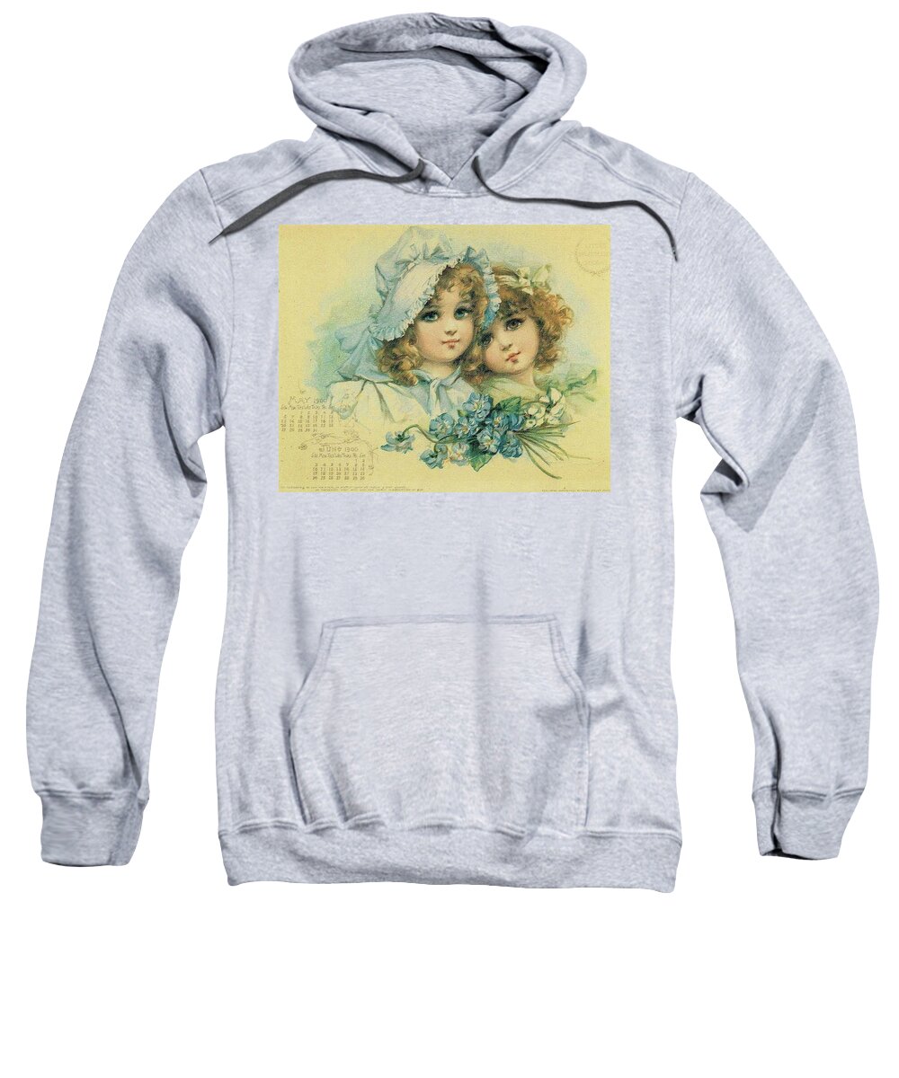 Frances Brundage Sweatshirt featuring the painting Little Sweethearts 6 by Reynold Jay
