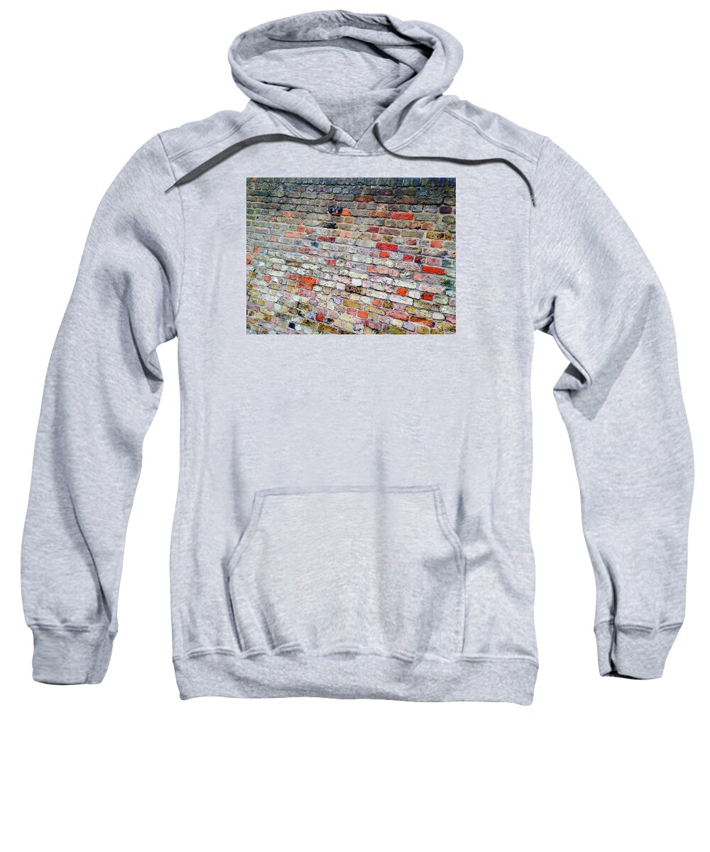 Brick Sweatshirt featuring the photograph London Bricks by Tiffany Marchbanks