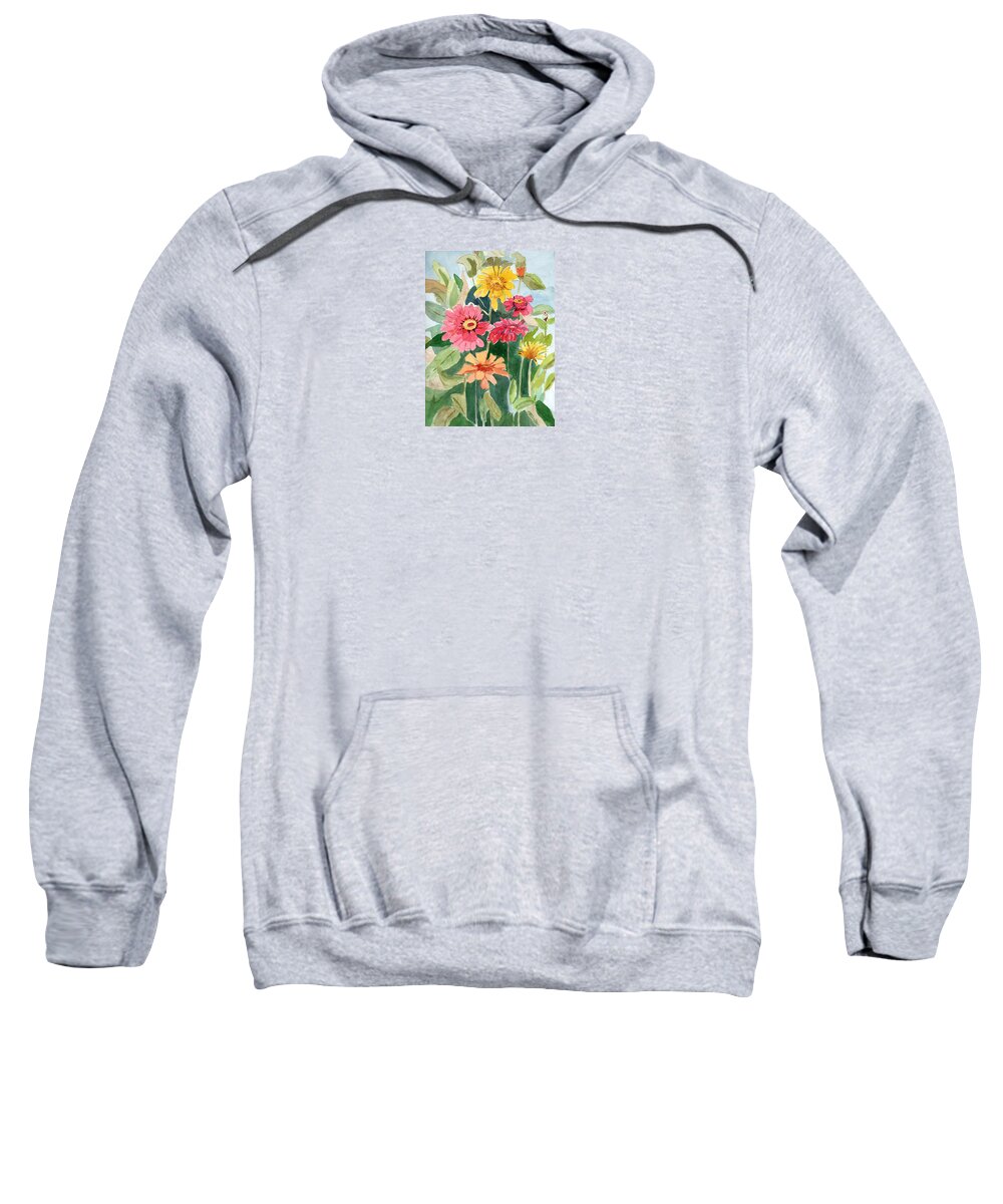 Flowers Sweatshirt featuring the painting Lovely Flowers by Marsha Karle