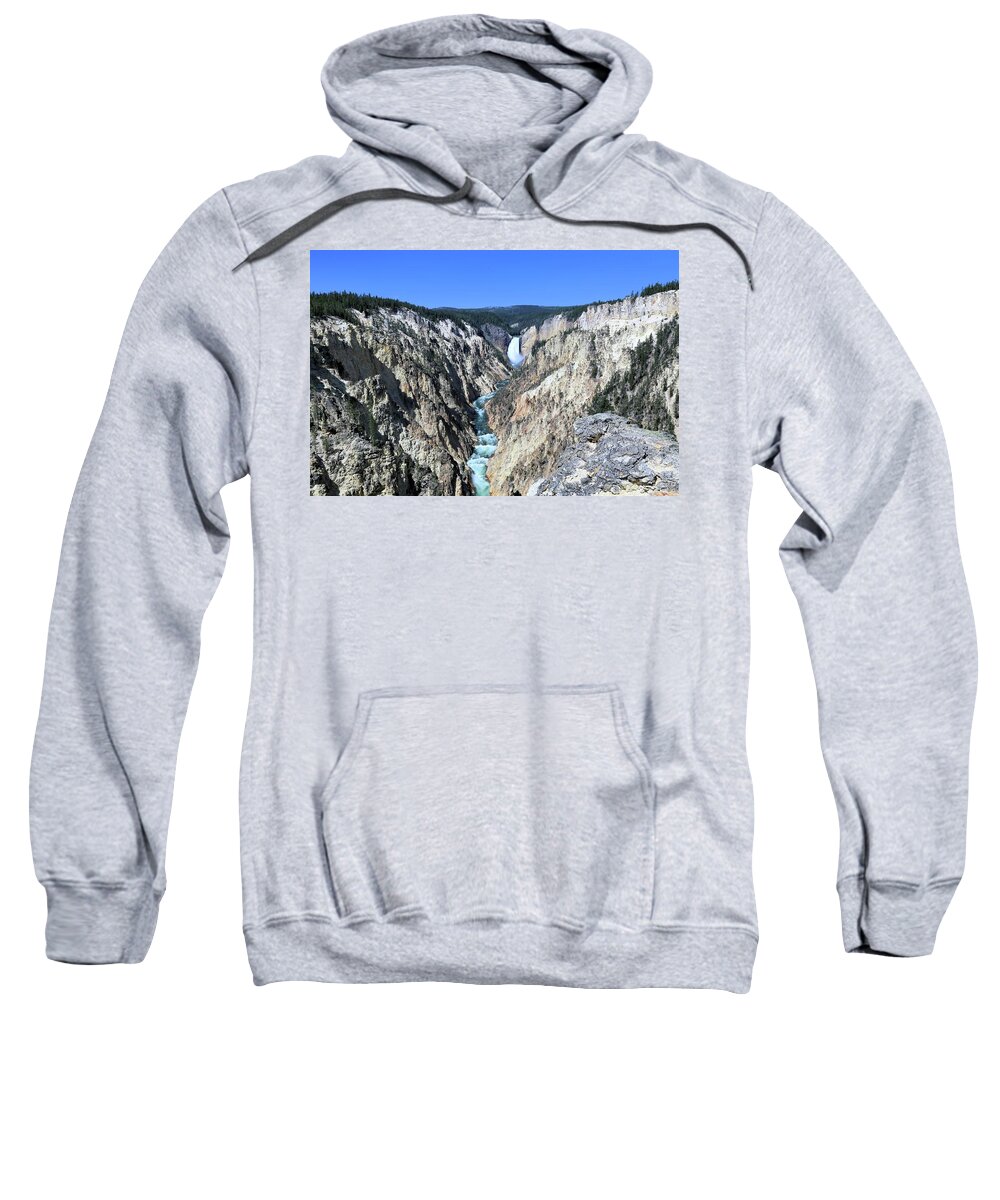 Photosbymch Sweatshirt featuring the photograph Lower Falls from Artist Point by M C Hood