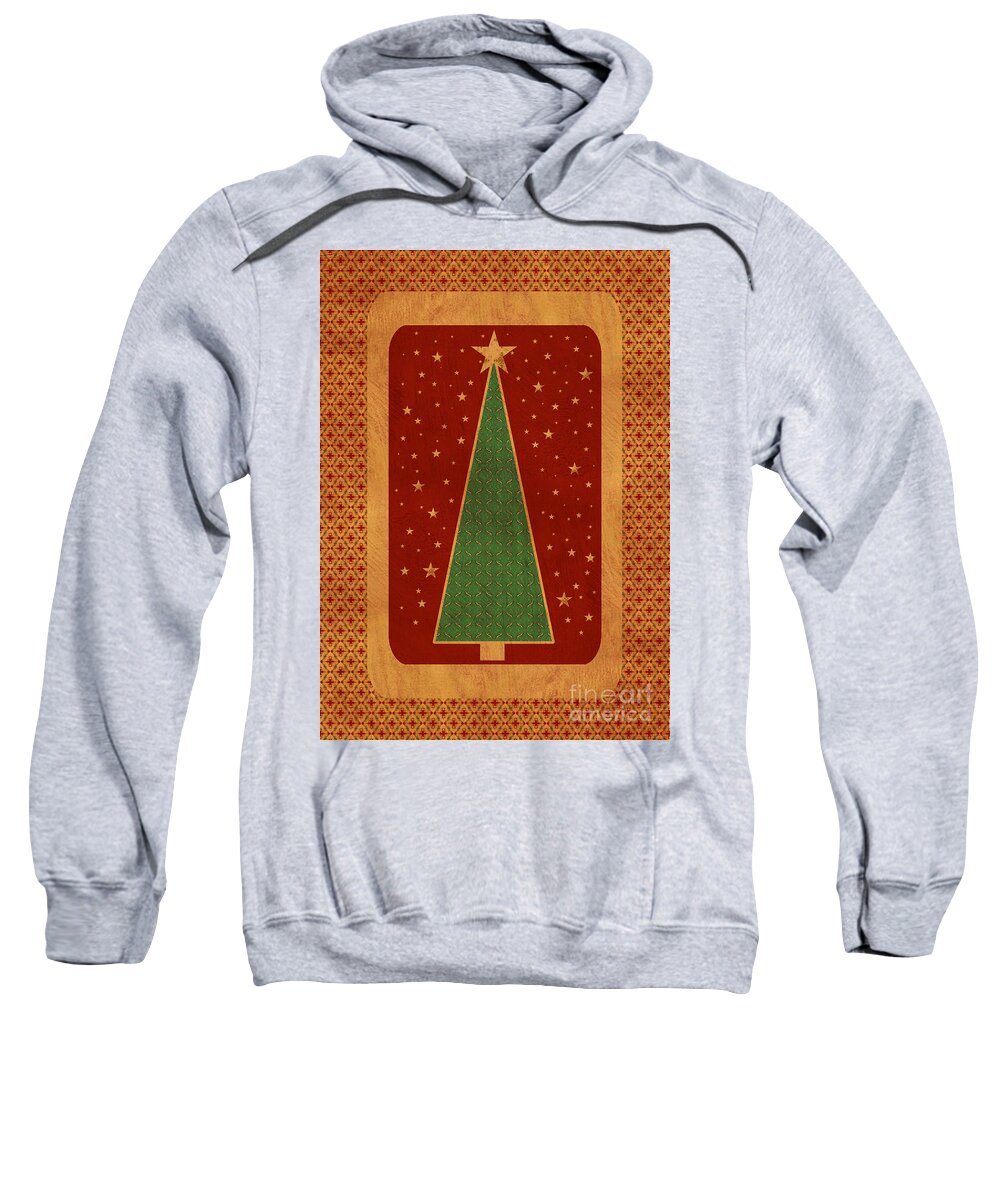 Tree Sweatshirt featuring the digital art Luxurious Christmas Card by Aimelle Ml