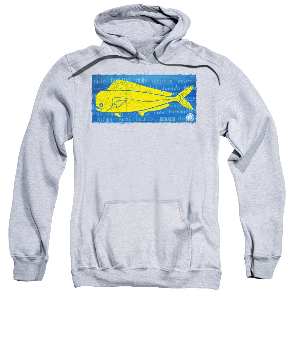 Mahi Sweatshirt featuring the digital art Mahi-Dolphin-Dorado by Kevin Putman