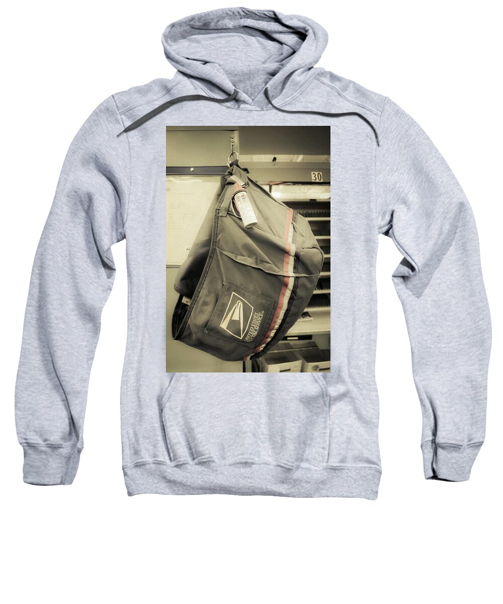 Letter Carrier Sweatshirt featuring the photograph Mailbag by Tony HUTSON