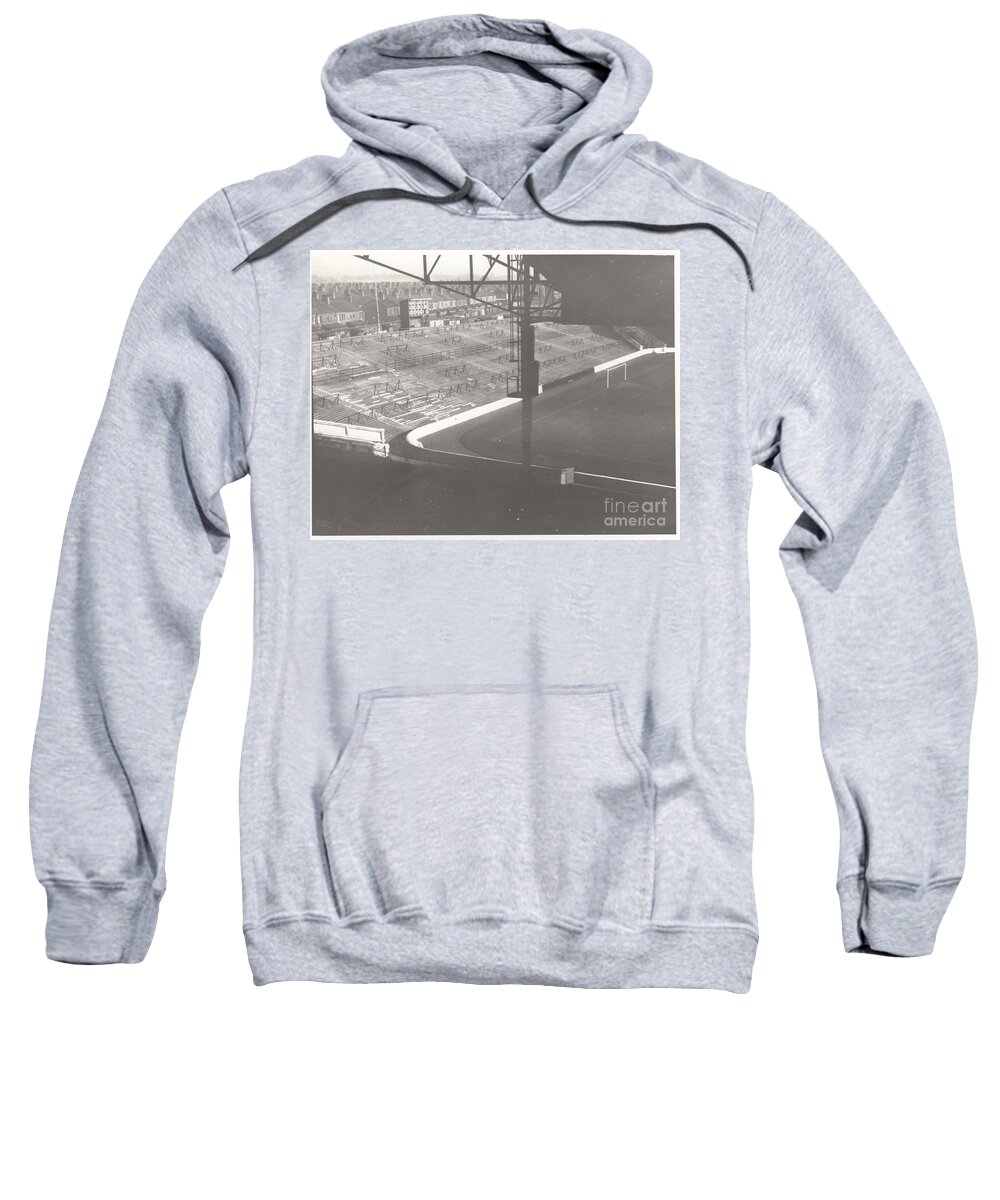Manchester City Sweatshirt featuring the photograph Manchester City - Maine Road - South Stand 1 - 1969 by Legendary Football Grounds