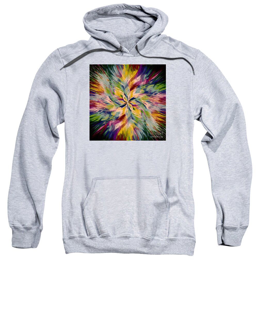 Twirl Sweatshirt featuring the photograph Mandala Twirl 04 by Jack Torcello