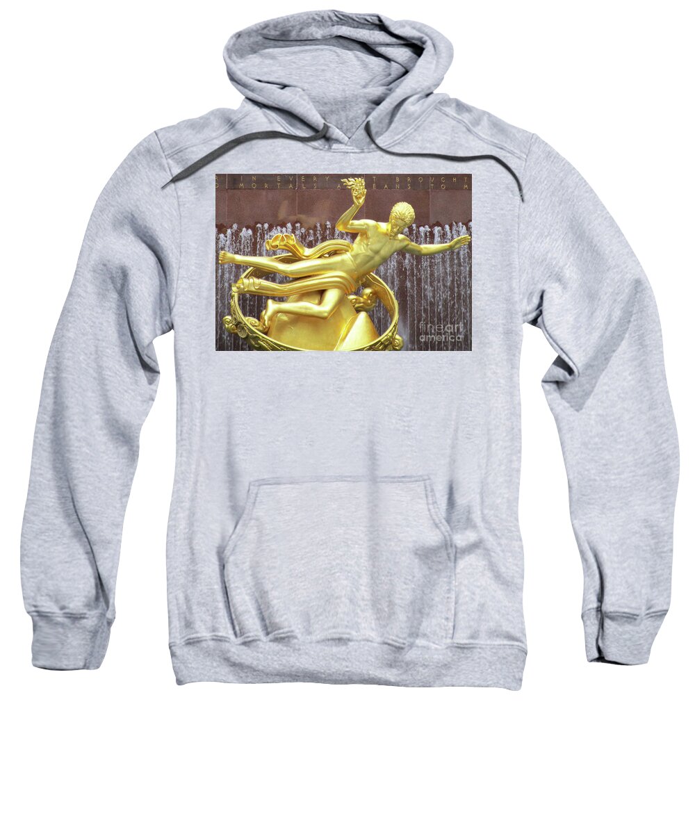 Manhattan Sweatshirt featuring the photograph Manhattan Sculpture 33 by Randall Weidner