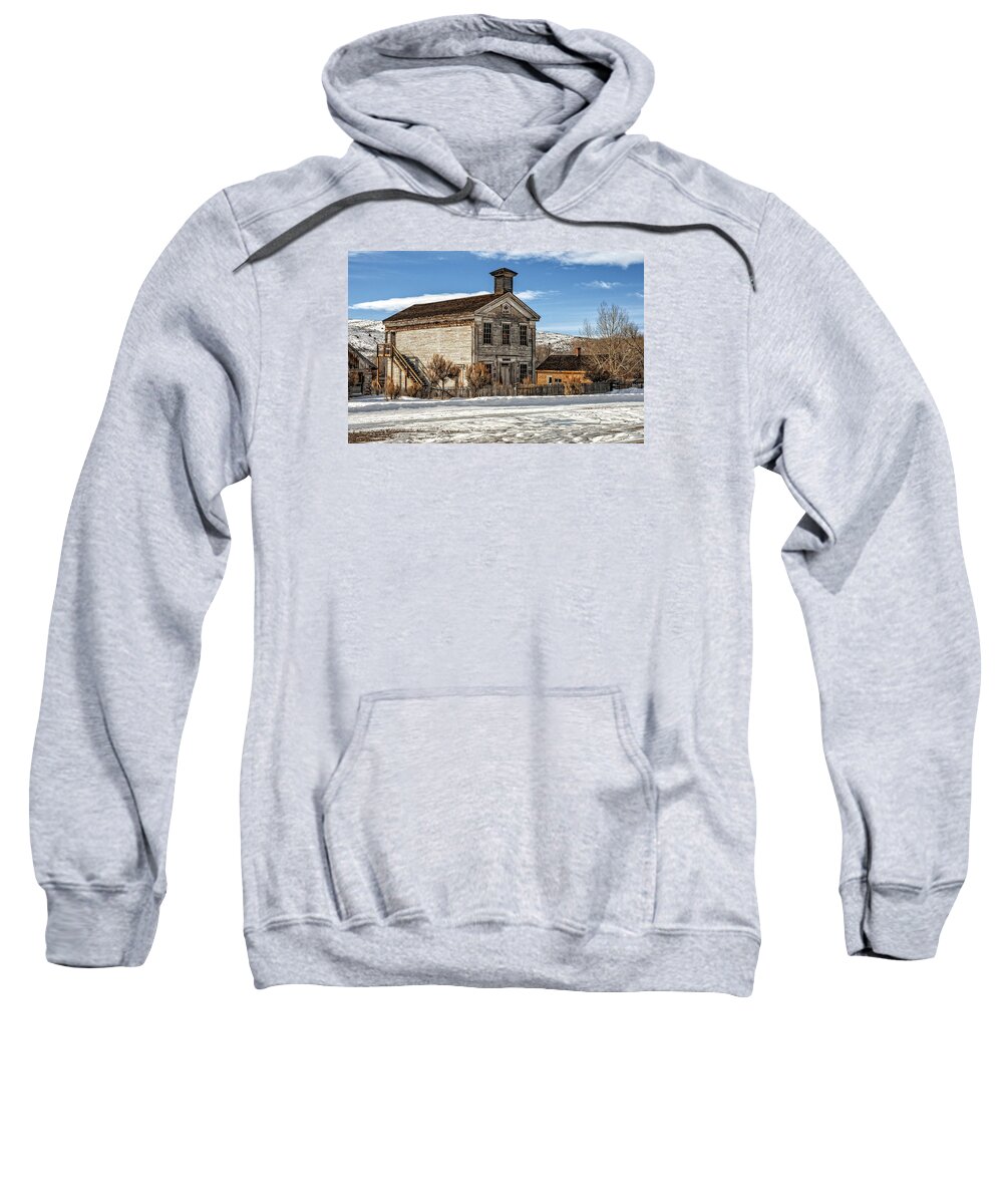 Americana Sweatshirt featuring the photograph Masonic Lodge School by Scott Read