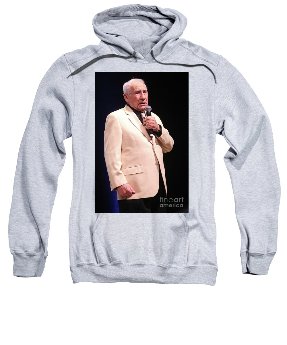Comedian Sweatshirt featuring the photograph Mel Brooks by Concert Photos