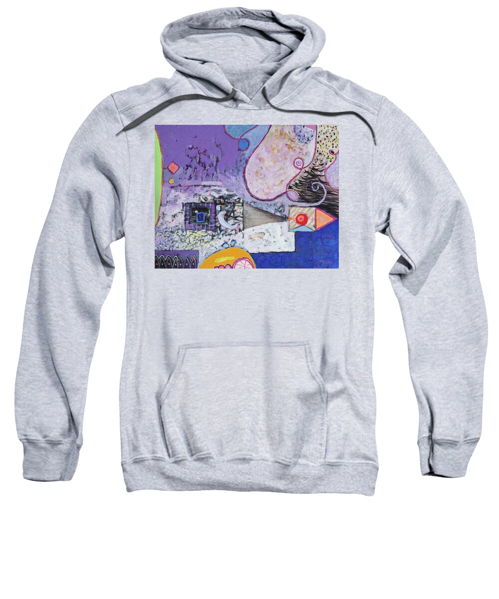 Abstract Sweatshirt featuring the painting Melancholie by Todor Paskalev