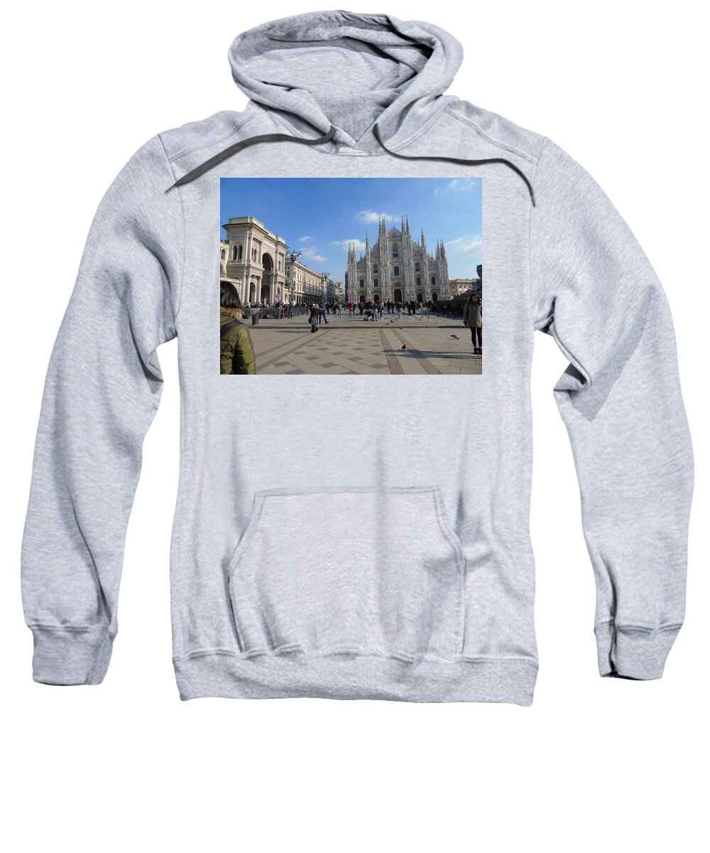 Milan Sweatshirt featuring the photograph Milano by Yohana Negusse