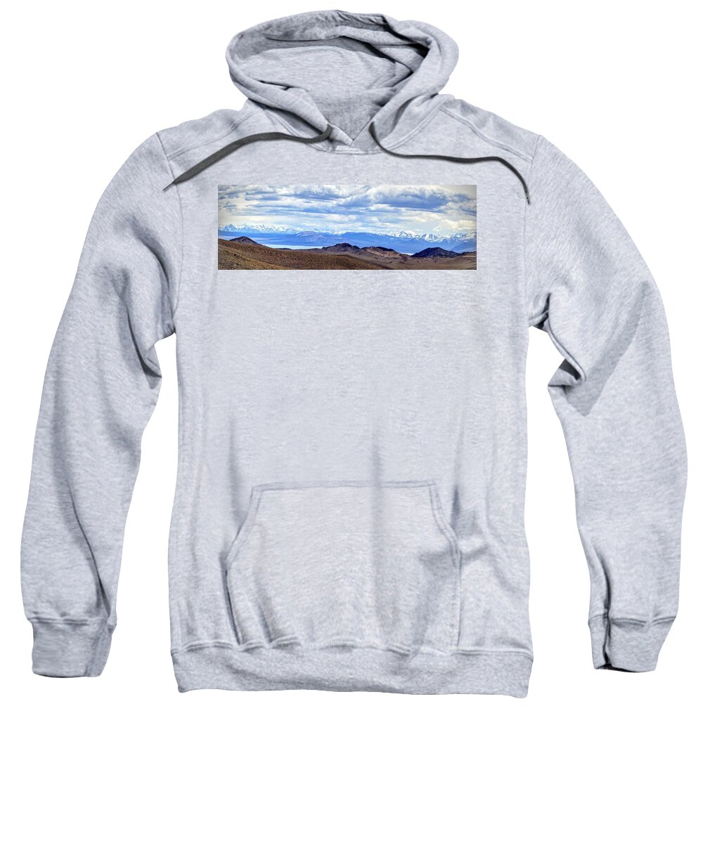 Scenic Sweatshirt featuring the photograph Mono Lake from Bodie Hills by AJ Schibig
