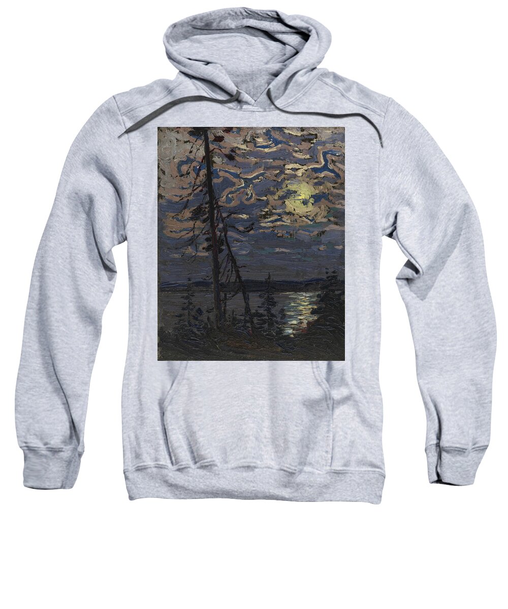 20th Century Art Sweatshirt featuring the painting Moonlight by Tom Thomson