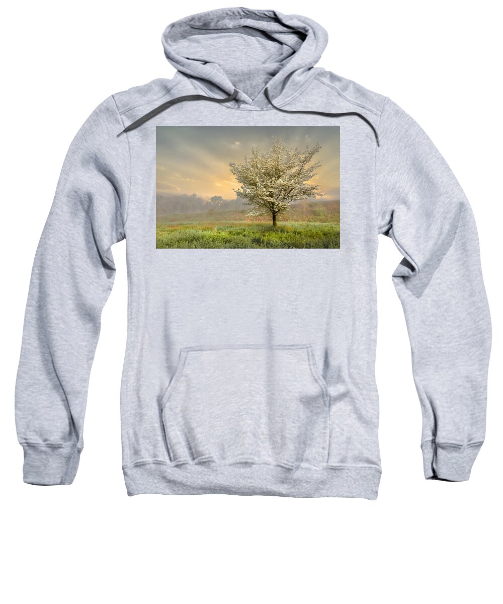 Clouds Sweatshirt featuring the photograph Morning Celebration by Debra and Dave Vanderlaan