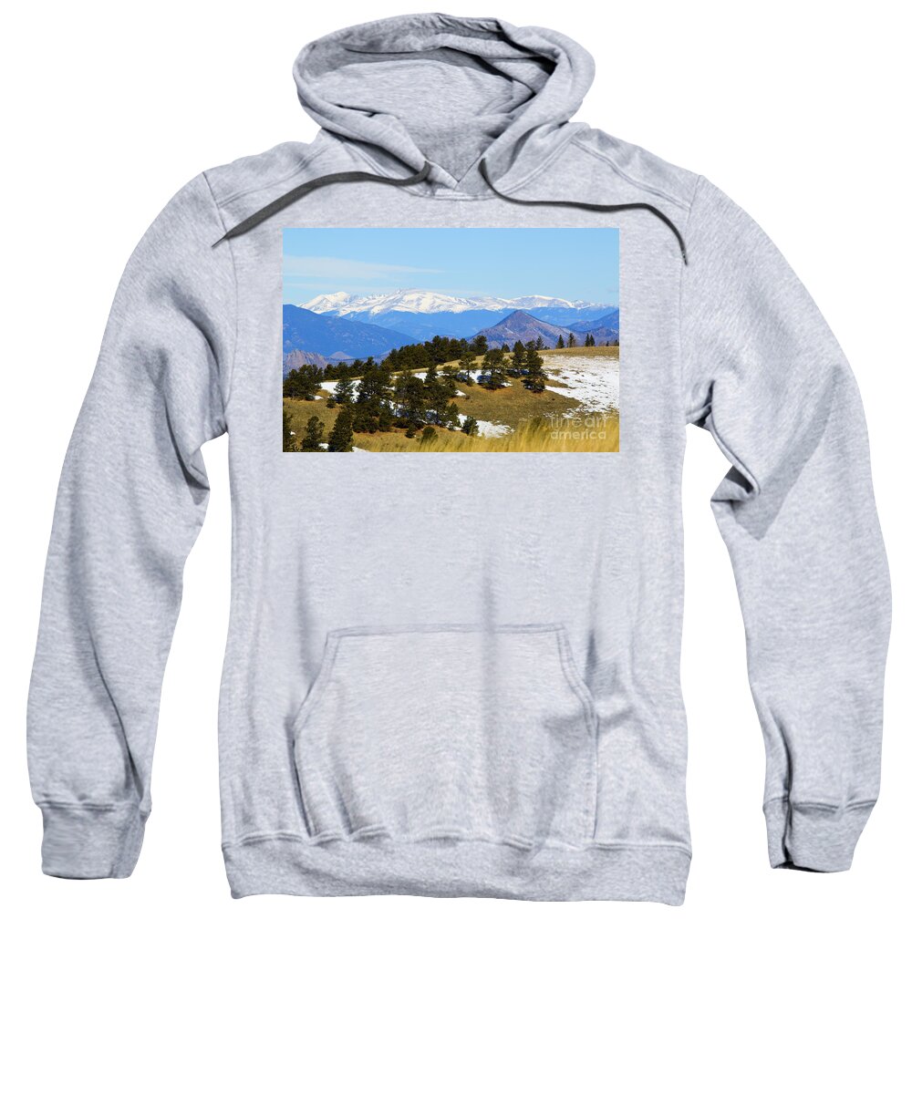 Mosquito Range Sweatshirt featuring the photograph Mosquito Range Mountains by Steven Krull