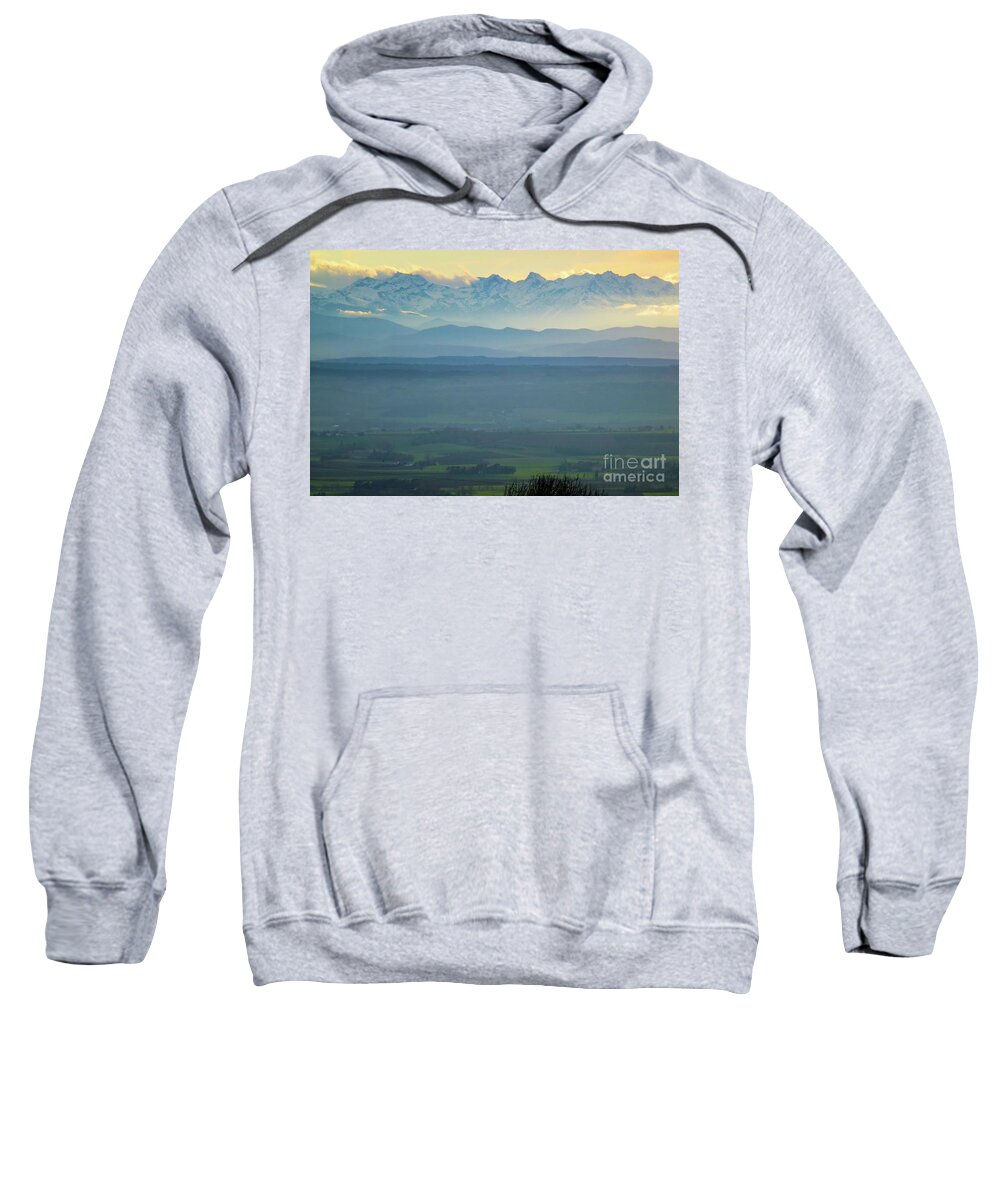 Adornment Sweatshirt featuring the photograph Mountain Scenery 18 by Jean Bernard Roussilhe
