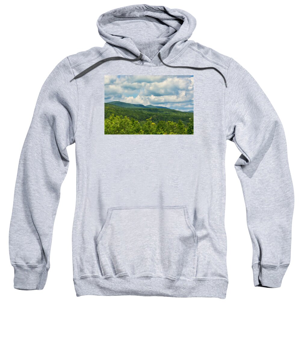 Northern Escarpment Sweatshirt featuring the photograph Mountain Vista in Summer by Nancy De Flon