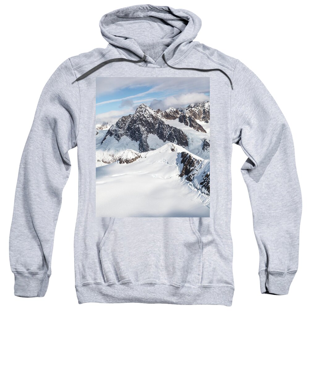 Alaska Sweatshirt featuring the photograph Mountains of Southeast Alaska by Michele Cornelius