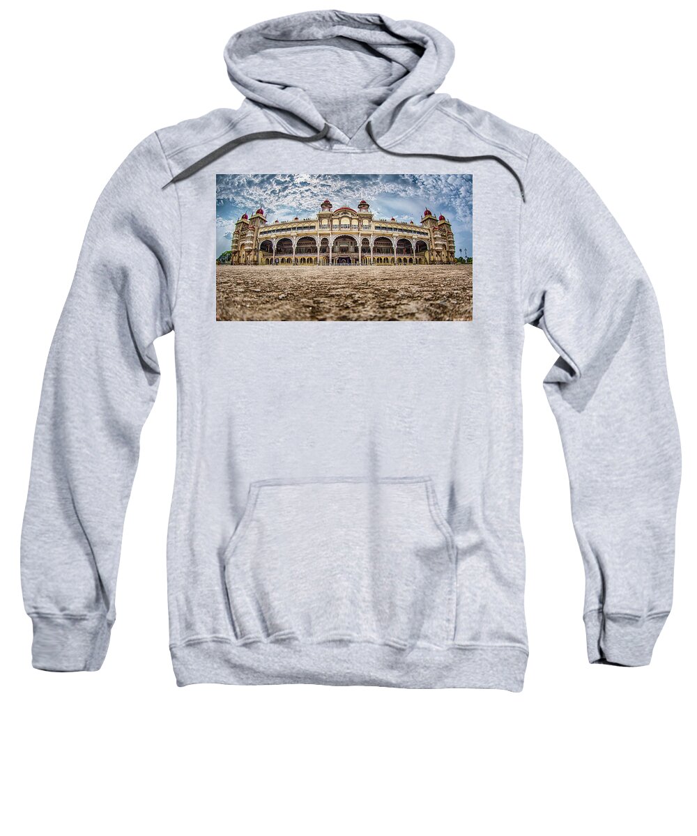 Mysore Sweatshirt featuring the photograph Mysore Palace by Chris Cousins