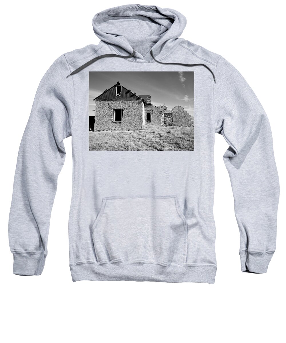 Black And White Sweatshirt featuring the photograph Mystery Ranch No. 1 by Brad Hodges