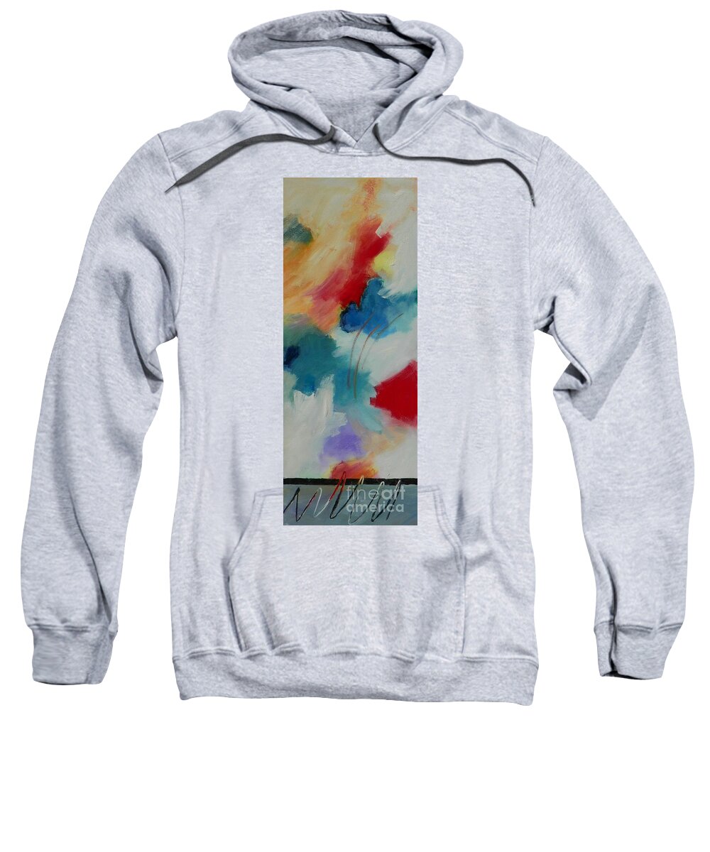  Sweatshirt featuring the painting Mystic Mood 002 by Donna Frost