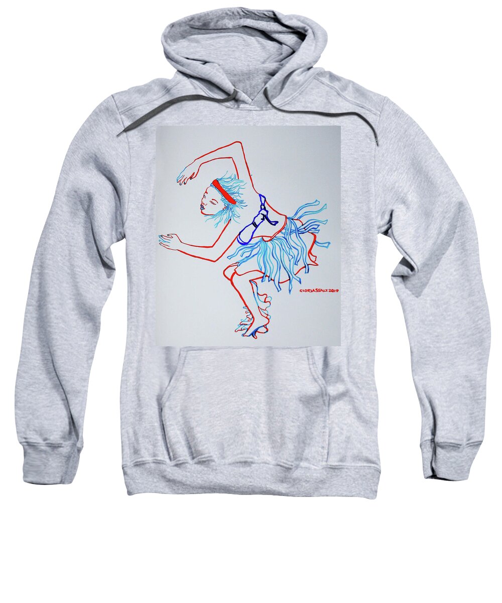 Jesus Sweatshirt featuring the painting Namibian Traditional Dance by Gloria Ssali