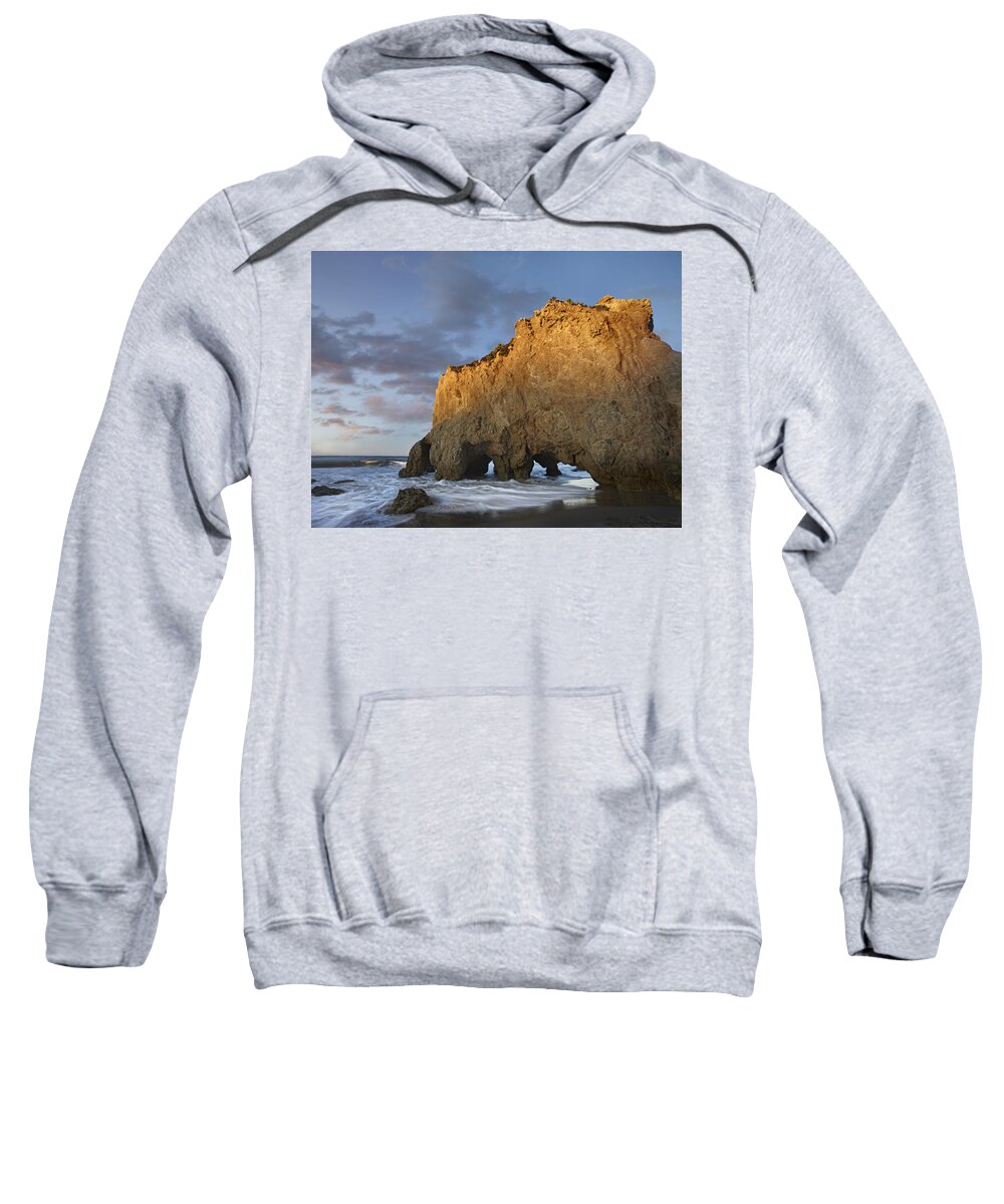 00443045 Sweatshirt featuring the photograph Natural Bridge On El Matador State by Tim Fitzharris