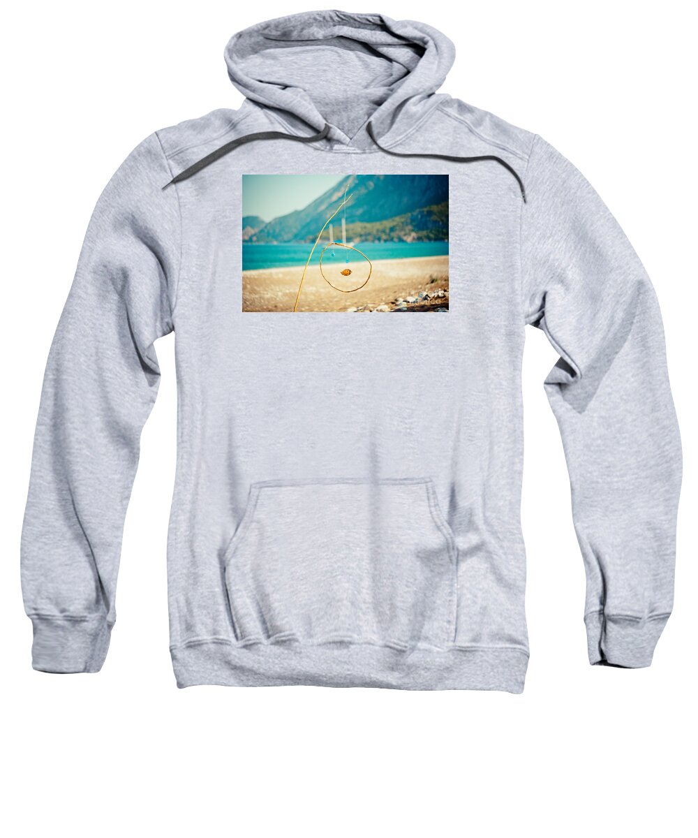 Water Sweatshirt featuring the photograph Nature sculpture at coast Seascape Artmif.lv by Raimond Klavins