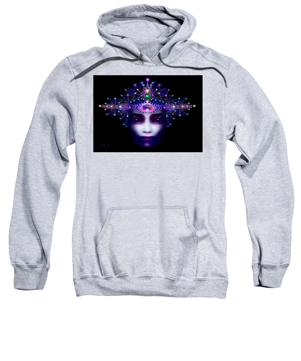 Beauty Sweatshirt featuring the painting Celestial Beauty by Hartmut Jager