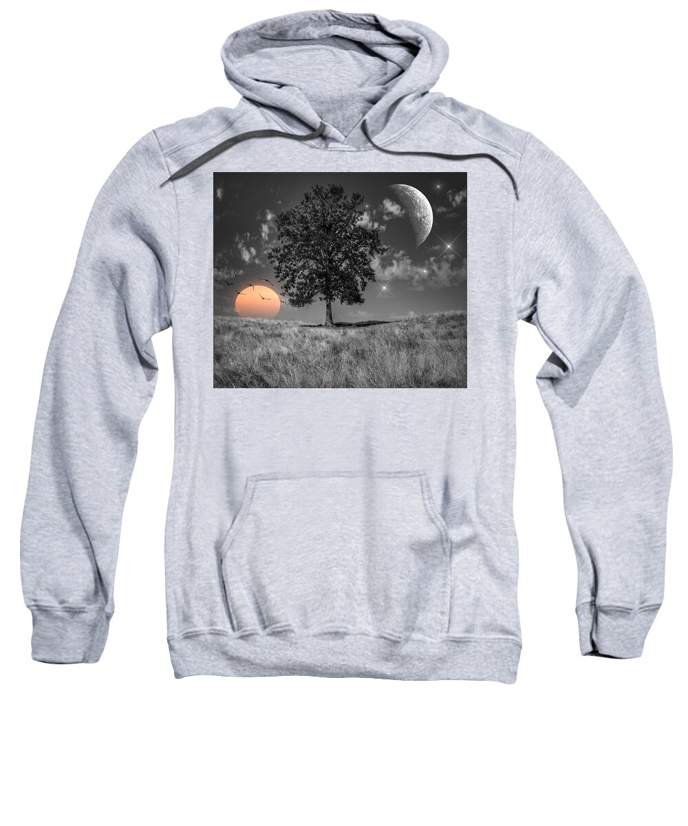 Night And Day Sweatshirt featuring the photograph Night and Day by Marianna Mills