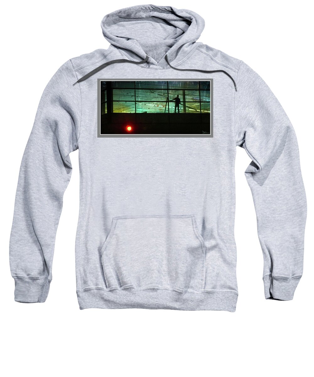 Evening Sweatshirt featuring the photograph Nightwork by Peggy Dietz