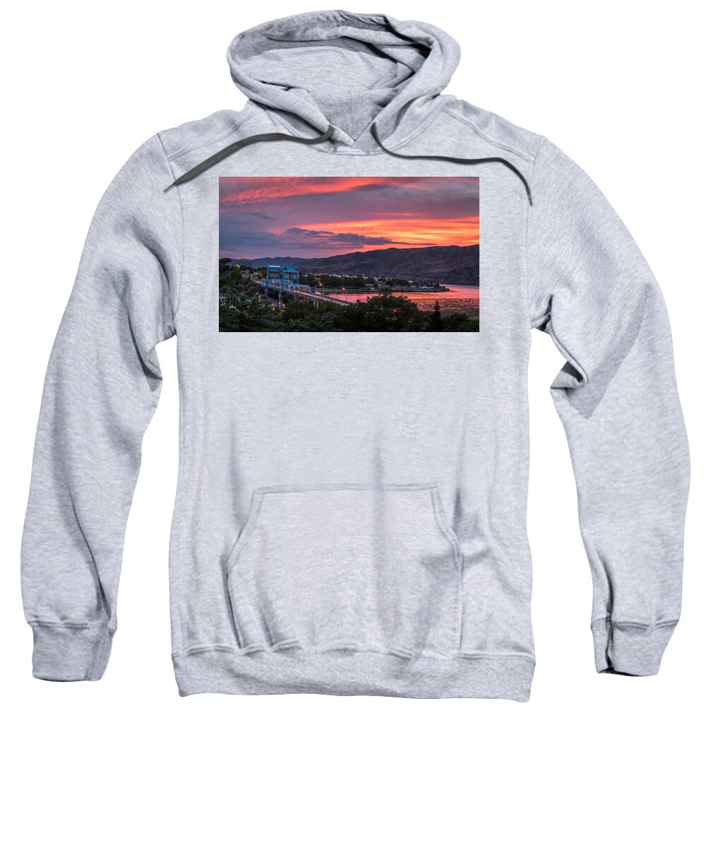 Lewiston Sweatshirt featuring the photograph Normal Hill Sunset by Brad Stinson