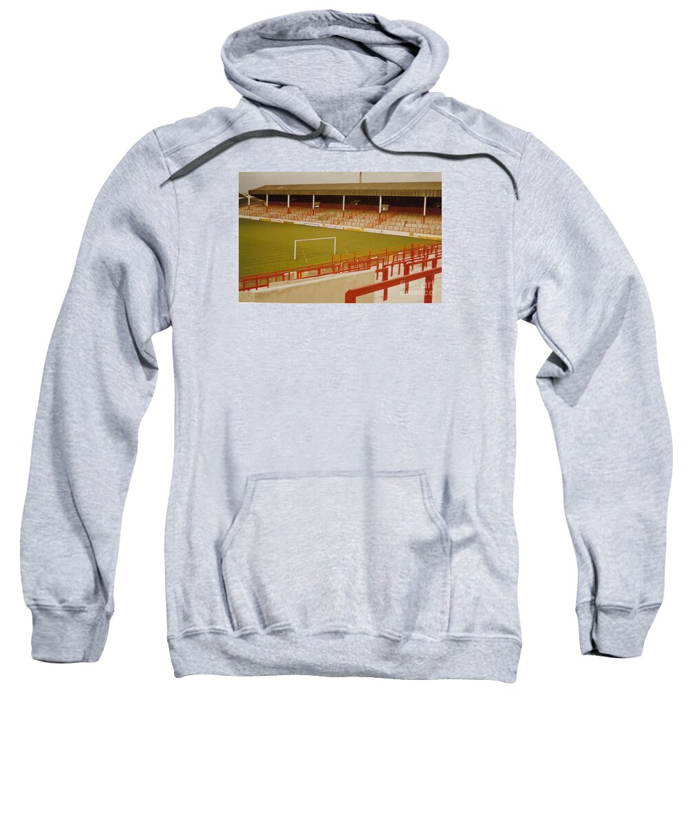  Sweatshirt featuring the photograph Nottingham Forest - City Ground - Old Stand 1 - 1970s by Legendary Football Grounds